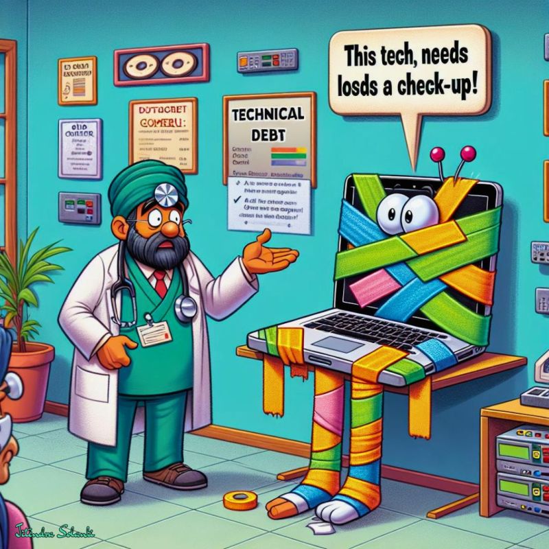 𝗧𝗲𝗰𝗵𝗻𝗶𝗰𝗮𝗹 𝗗𝗲𝗯𝘁 𝗶𝘀 𝗹𝗶𝗸𝗲 𝗽𝘂𝘁𝘁𝗶𝗻𝗴 𝗼𝗳𝗳 𝘆𝗼𝘂 𝗱𝗼𝗰𝘁𝗼𝗿’𝘀 𝗮𝗽𝗽𝗼𝗶𝗻𝘁𝗺𝗲𝗻𝘁. 𝗜𝘁 𝗶𝘀 𝗳𝗶𝗻𝗲 𝘂𝗻𝘁𝗶𝗹 𝗶𝘁 𝗶𝘀&nbsp;𝗻𝗼𝘁!