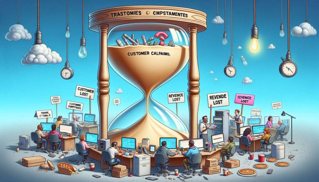 𝗪𝗵𝗲𝗻 𝗮 𝟱-𝗺𝗶𝗻𝘂𝘁𝗲 𝘁𝗲𝗰𝗵 𝗼𝘂𝘁𝗮𝗴𝗲 𝗳𝗲𝗲𝗹𝘀 𝗹𝗶𝗸𝗲 𝟱 𝗵𝗼𝘂𝗿𝘀 𝘁𝗼 𝘁𝗵𝗲 𝗯𝘂𝘀𝗶𝗻𝗲𝘀𝘀&nbsp;𝘁𝗲𝗮𝗺.